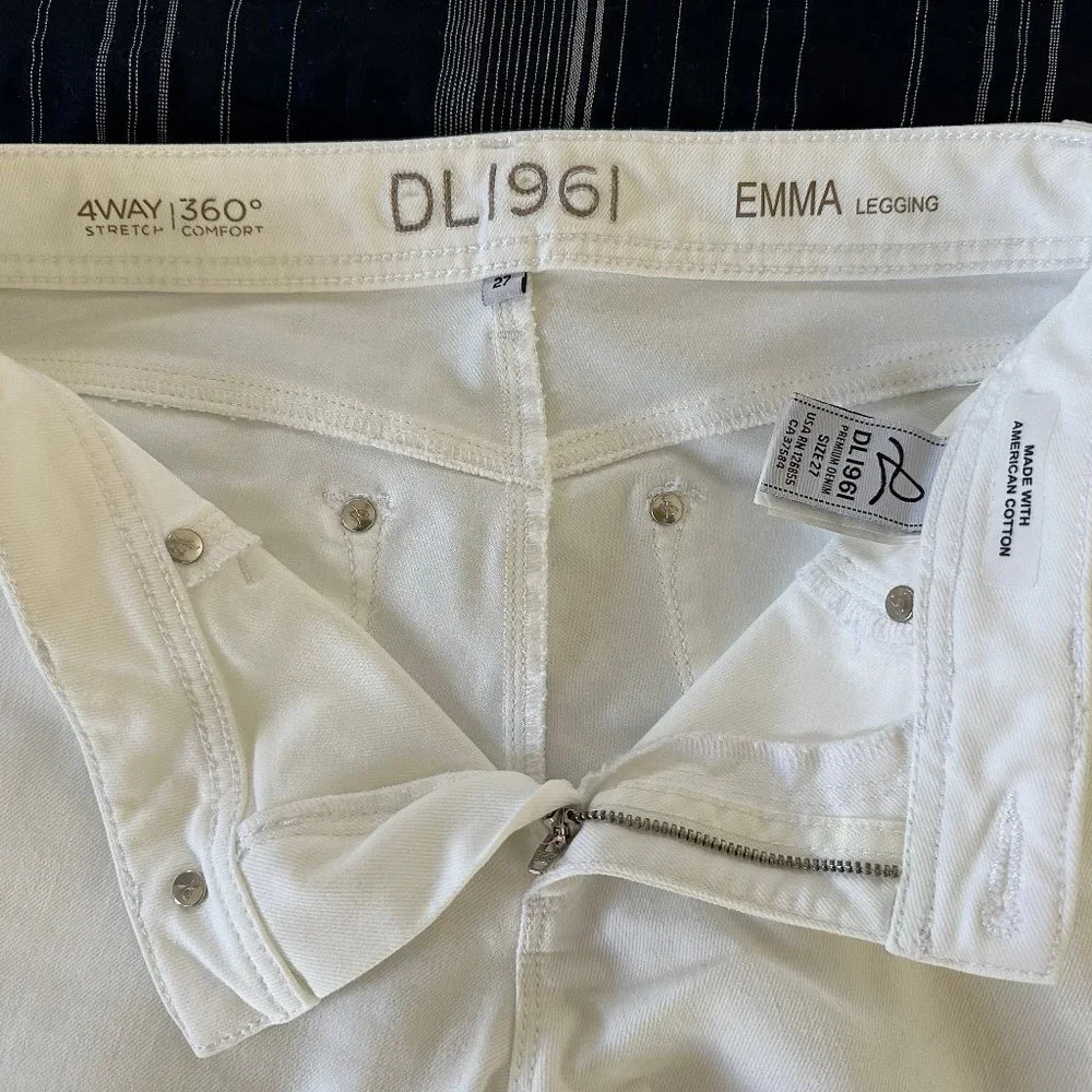 DL1961 Emma Legging in milk - Picture 10 of 12